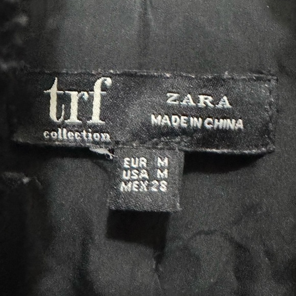 115 ZARA | EUC Women’s Black Sherpa Bomber Jacket - Size M | Faux Fur Full Zip - Picture 7 of 16